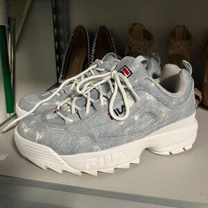 Fila Womens Denim Disruptors II Premium Sneakers Size 9.5
